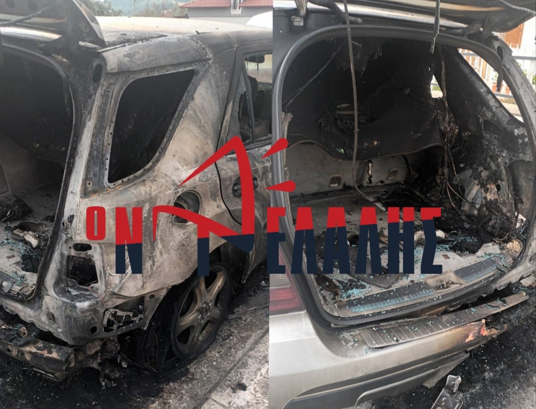 Πιερία: Τζιπ τυλίχθηκε στις φλόγες – Καταστράφηκε ολοσχερώς