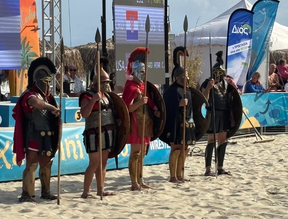 Παραλία Κατερίνης: Σε εξέλιξη το Παγκόσμιο Πρωτάθλημα Beach Wrestling