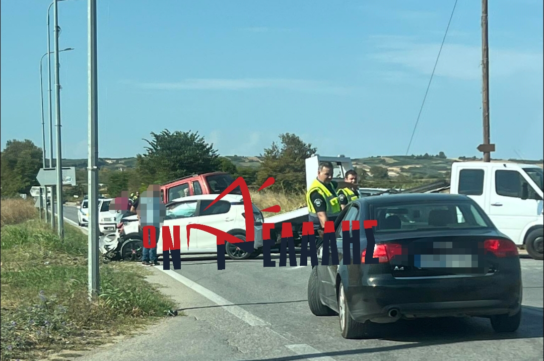 Τροχαίο με δύο ΙΧ στην Επαρχιακή οδό Κατερίνης – Δίου