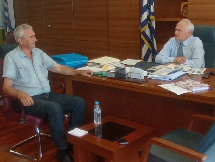 Συνάντηση του προέδρου του Αγροτικού Συλλόγου Κατερίνης με τον υφ. Αγροτικής Ανάπτυξης