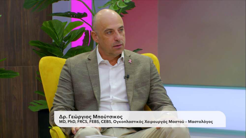 Δρ. Γεώργιος Μπούτσικος – Πρόληψη και σωστός έλεγχος του καρκίνου του μαστού: Tο “τρίπτυχο της επιτυχίας”