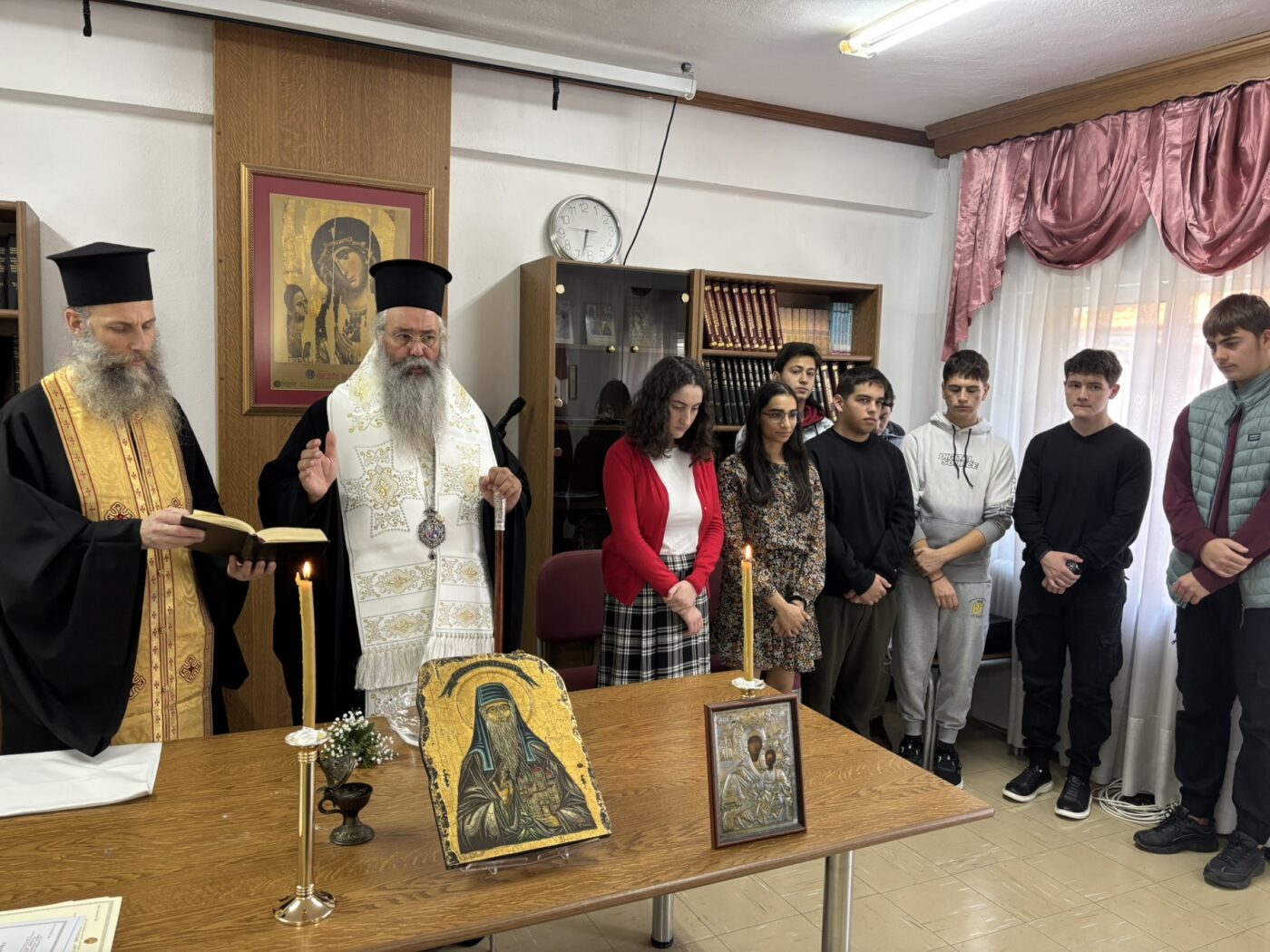 Αγιασμός στη Σχολή Βυζαντινής και Παραδοσιακής Μουσικής της Ιεράς Μητροπόλεως Κίτρους