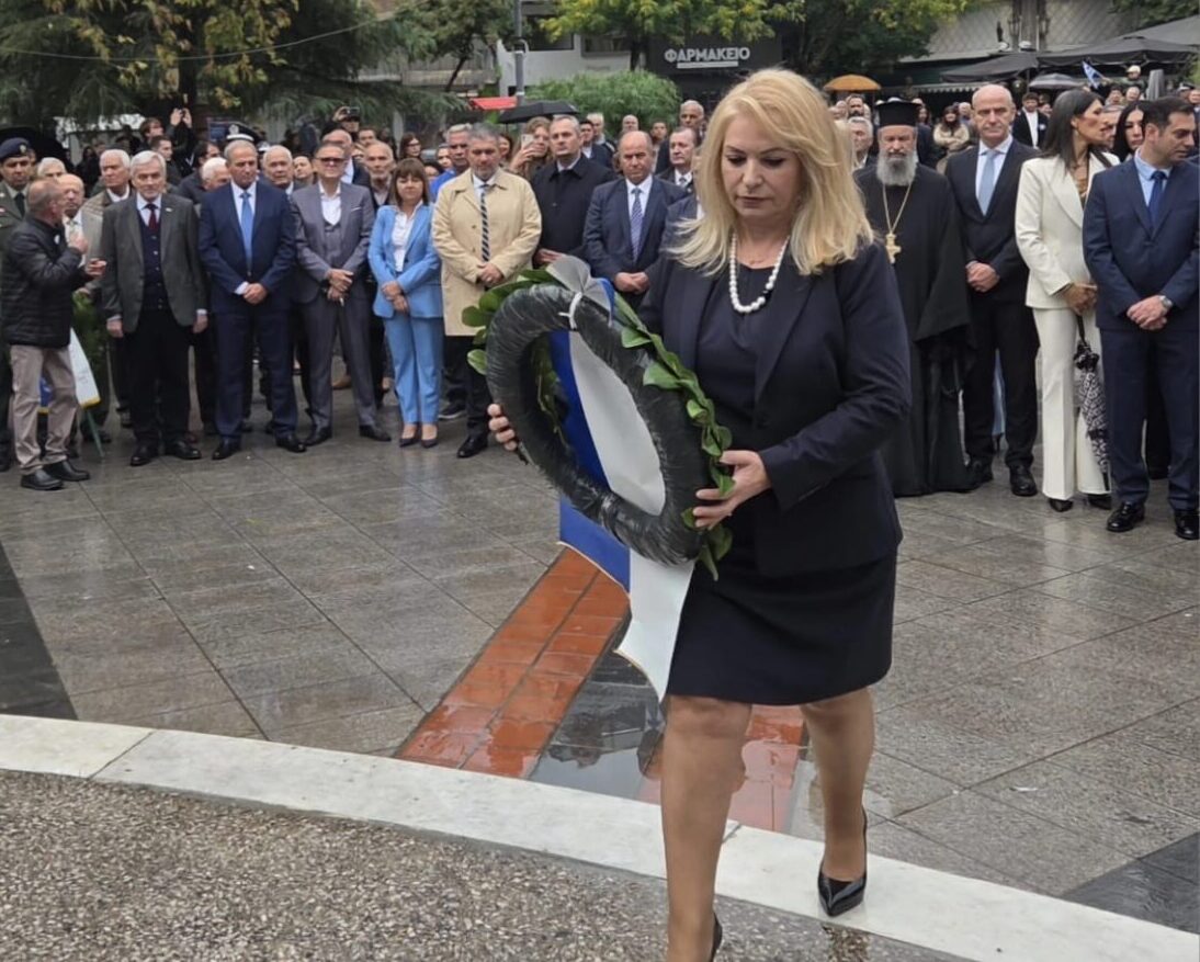 Η Άννα Μάνη εκπροσώπησε τη Βουλή στις εκδηλώσεις για την απελευθέρωση της Κατερίνης