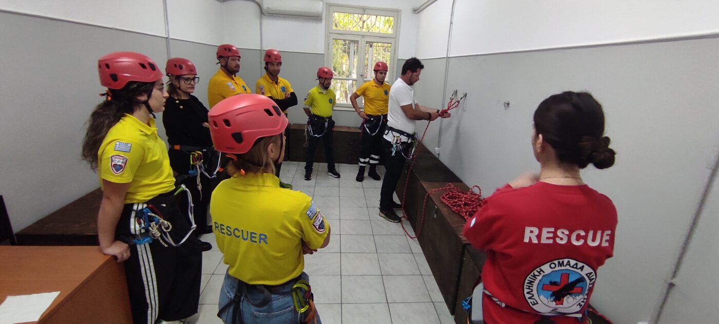 Εκπαίδευση της Διασωστικής Ομάδας Πιερίας από την Ελληνική Ομάδα Διάσωσης