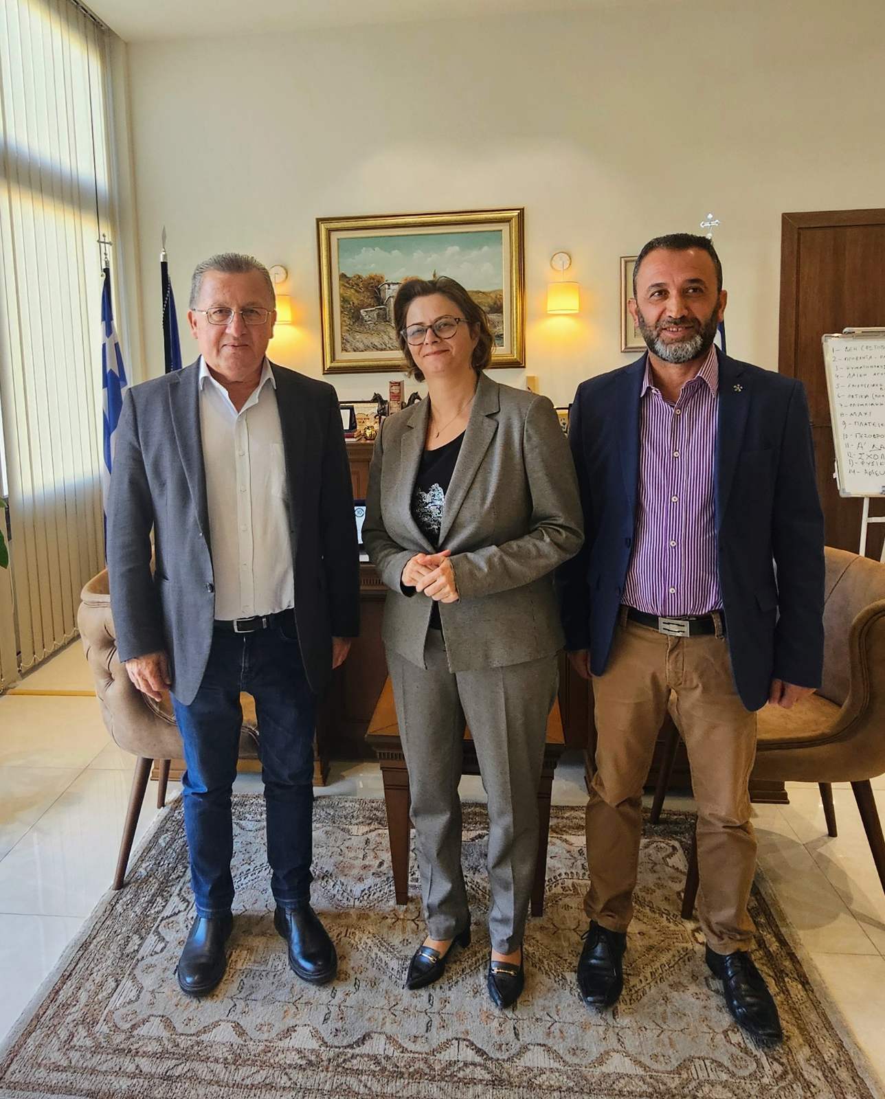 Συνάντηση του Δημάρχου Κατερίνης με τη Γενική Πρόξενο της Αλβανίας
