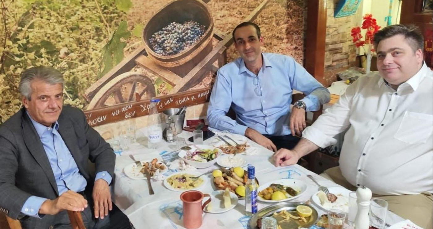 Σε χαλαρή έξοδο στα Καμίνια Γ. Βουτσινάς, Γρ. Δημητριάδης και Μ. Δασκαλάκης