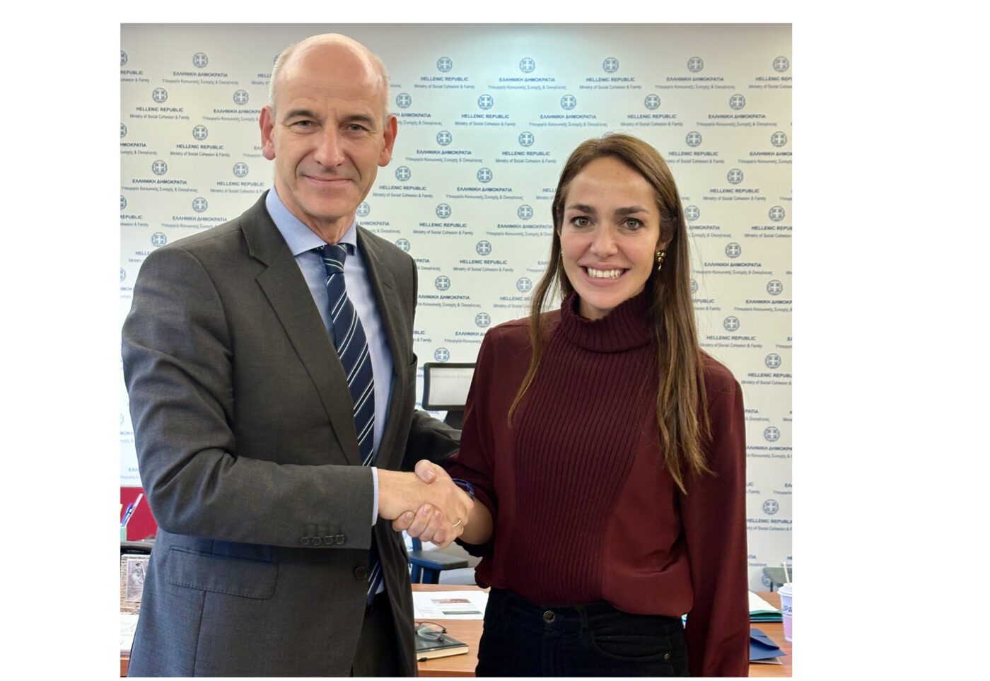 Φ. Μπαραλιάκος – Συνάντηση με την Υπουργό Κοινωνικής Συνοχής και Οικογένειας