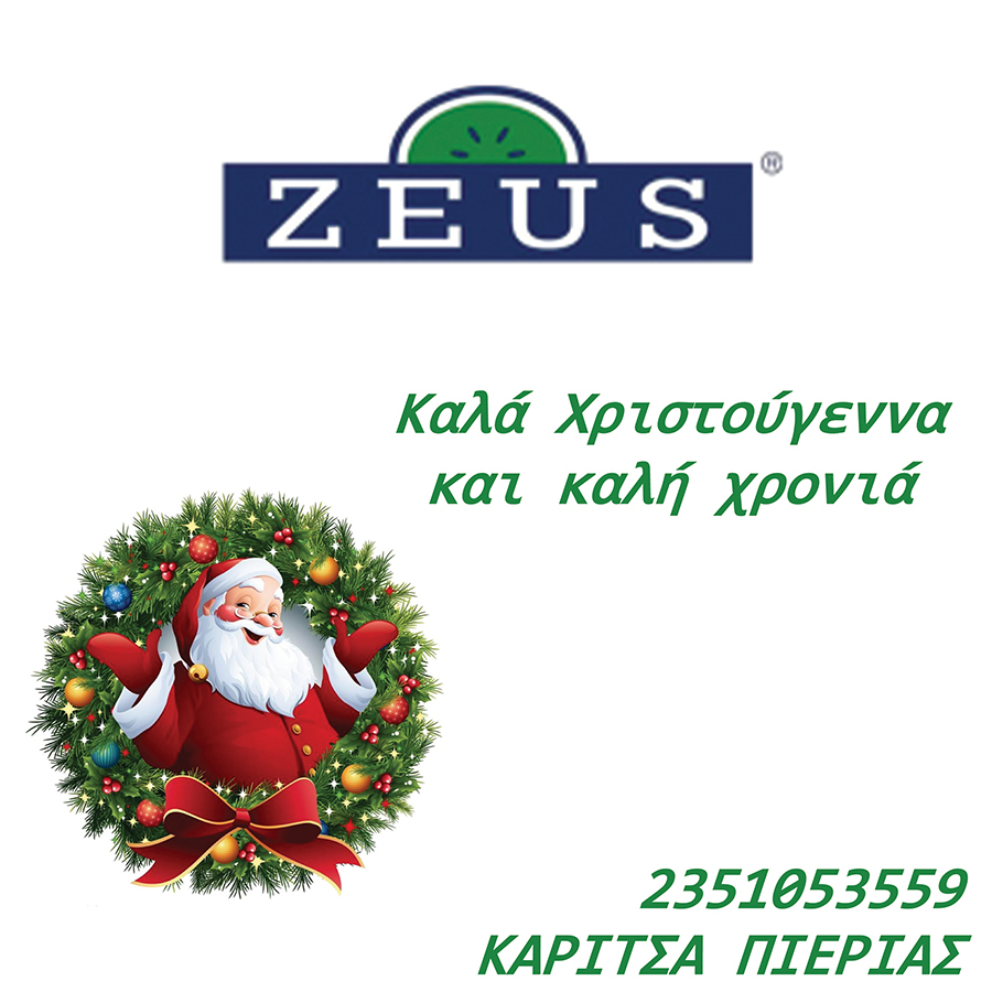ZEUS – Καλά Χριστούγεννα & Καλή Χρονιά!