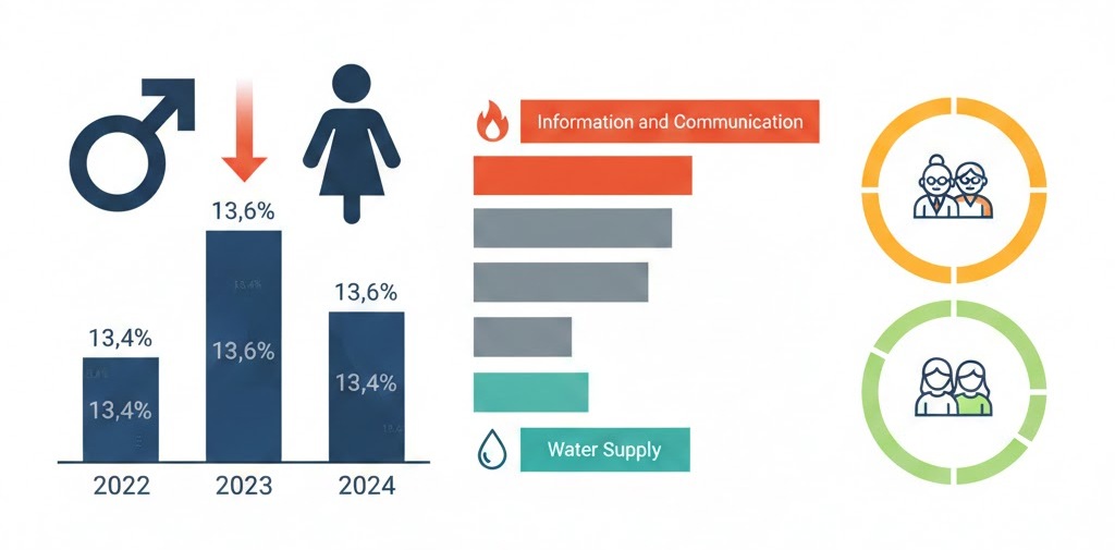 ΕΛΣΤΑΤ: Παραμένει το μισθολογικό χάσμα μεταξύ ανδρών και γυναικών