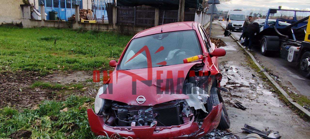 Τροχαίο στην Πιερία: Σφοδρή σύγκρουση οχημάτων (vid)