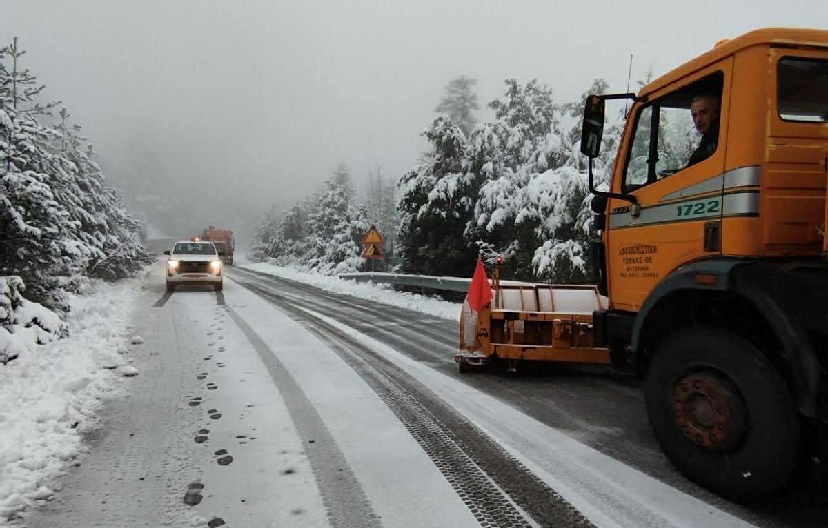 Πιερία: Σε ετοιμότητα ο μηχανισμός πολιτικής προστασίας για το χιόνι και τον παγετό