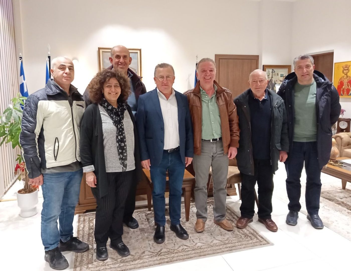 Συνάντηση του Δημάρχου Κατερίνης με το νέο Δ.Σ. της Ένωσης Ποντίων