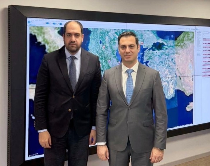 Συνάντηση Σπύρου Κουλκουδίνα με τον Υπουργό Κλιματικής Κρίσης & Πολιτικής Προστασίας