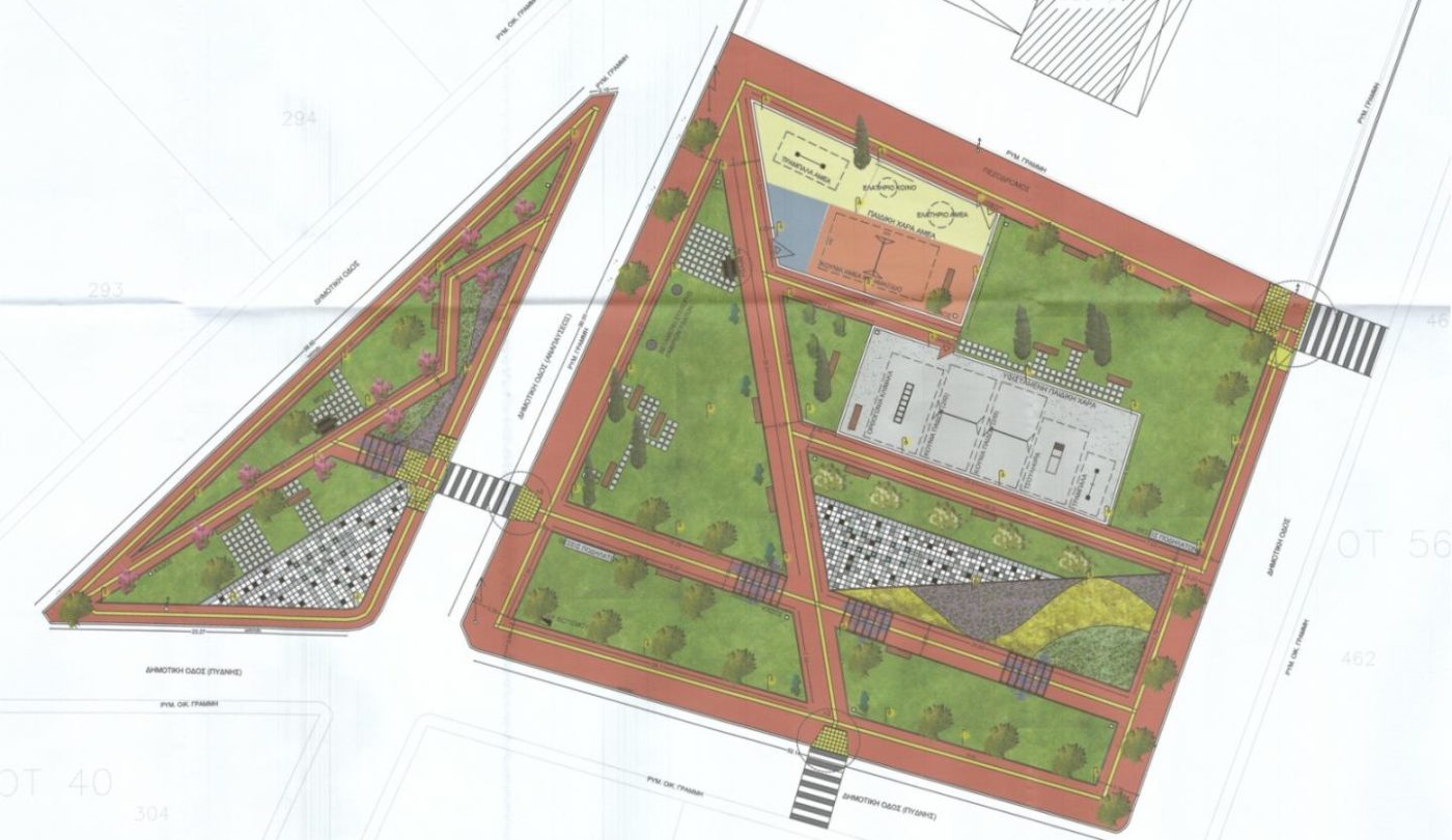 Η πλατεία και το πάρκο Κορινού αλλάζουν όψη