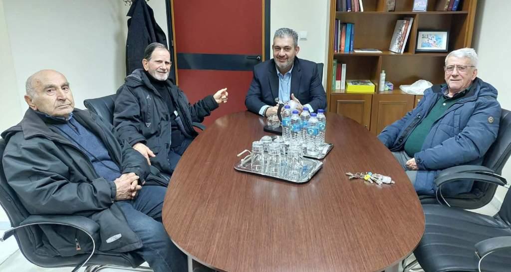 Το Σωματείο Συνταξιούχων Ο.Α.Ε.Ε. Πιερίας στον πρόεδρο του ΕΒΕ
