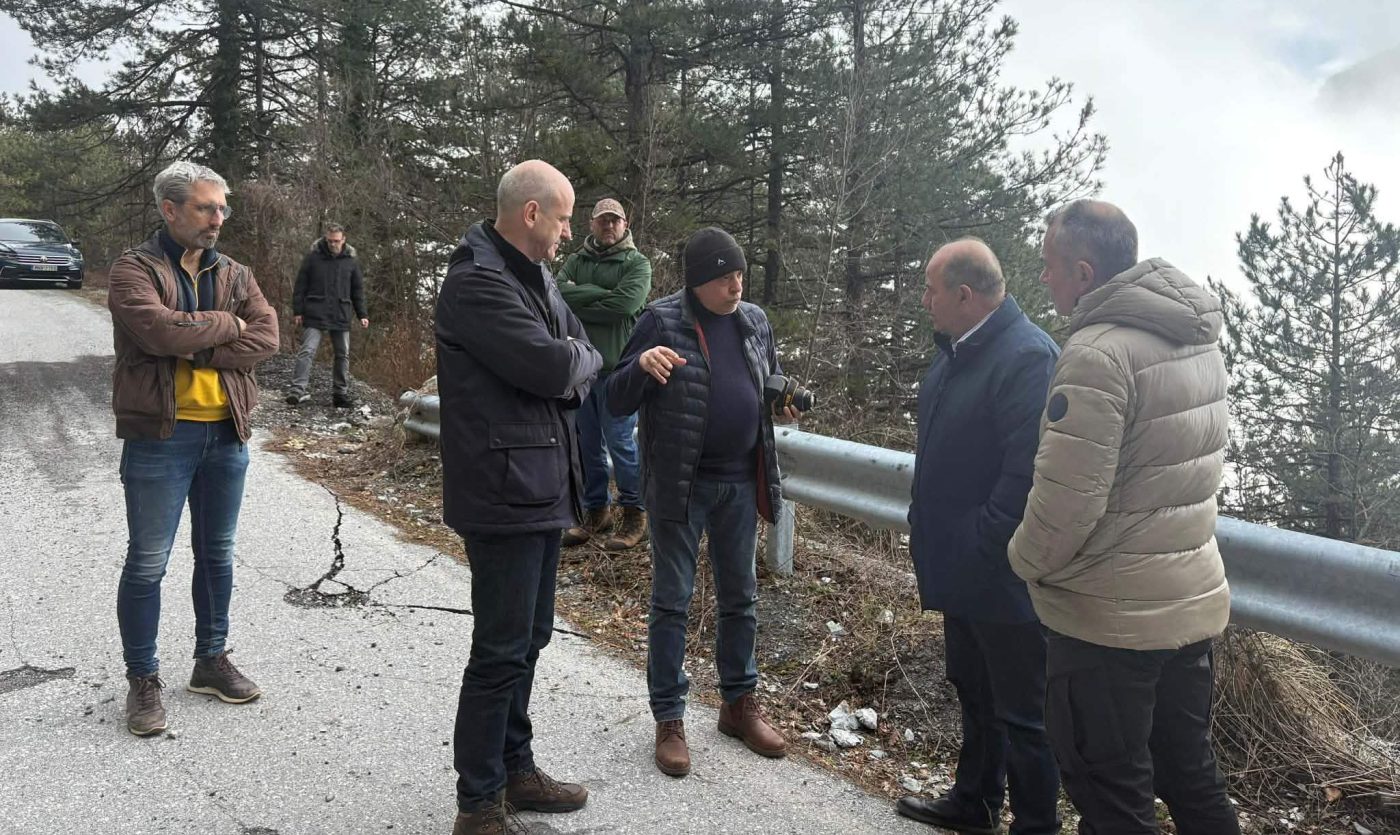 Φ. Μπαραλιάκος: Συντονισμένη αυτοψία με τους αρμόδιους στον δρόμο προς τα Πριόνια για την αντιμετώπιση της κατολίσθησης 