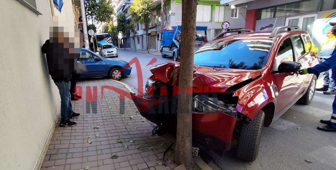 Κατερίνη: Τροχαίο ατύχημα στην οδό Θεσσαλονίκης (vid)