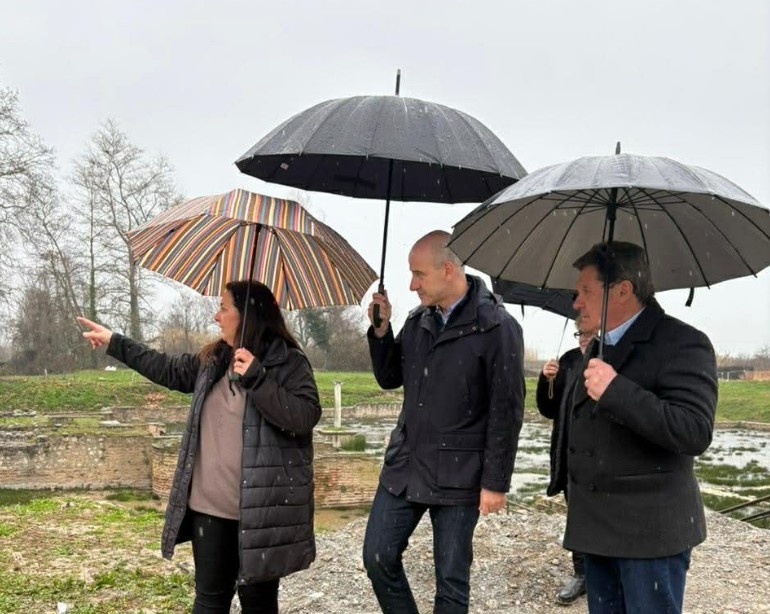 Φ. Μπαραλιάκος: Στο τελικό στάδιο η κατασκευή της νέας γέφυρας στον αρχαιολογικό χώρο του Δίου