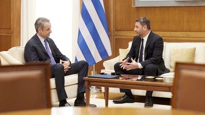 Συνάντηση Μητσοτάκη – Ανδρουλάκη: Εθνική γραμμή για τις εξελίξεις στη Μέση Ανατολή